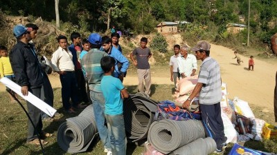 Sindhupalchowk relief distribution Shenpen3